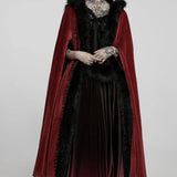 Siberia Fur Cloak (Red) - PunkRave