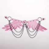 Sinister Whispers - Gothic Harness with Wings - PunkRave
