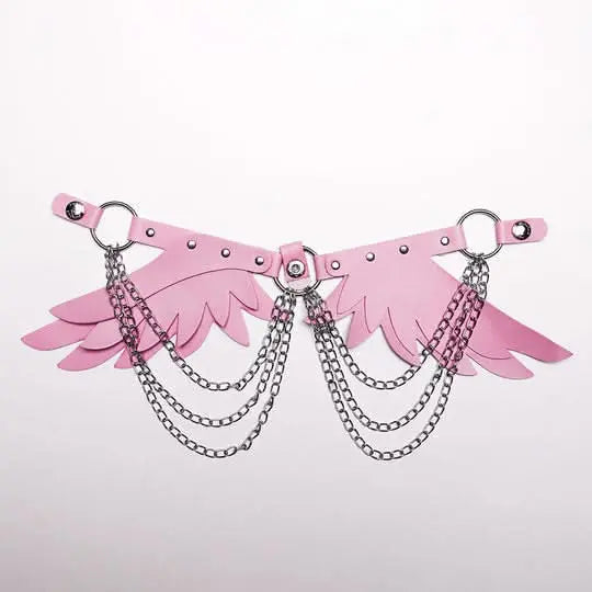 Sinister Whispers - Gothic Harness with Wings - PunkRave