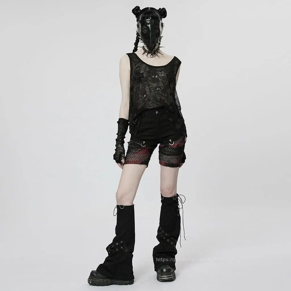 Skull Galore Tank Top - Black - PunkRave