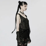 Skull Galore Tank Top - Black - PunkRave