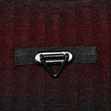 Sludge Grunge Striped Tee - Black Red - PunkRave