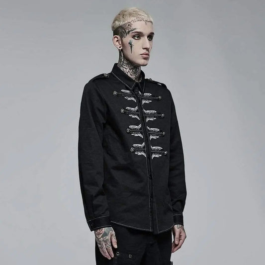 Spirit Crusher Embroidered Shirt - PunkRave