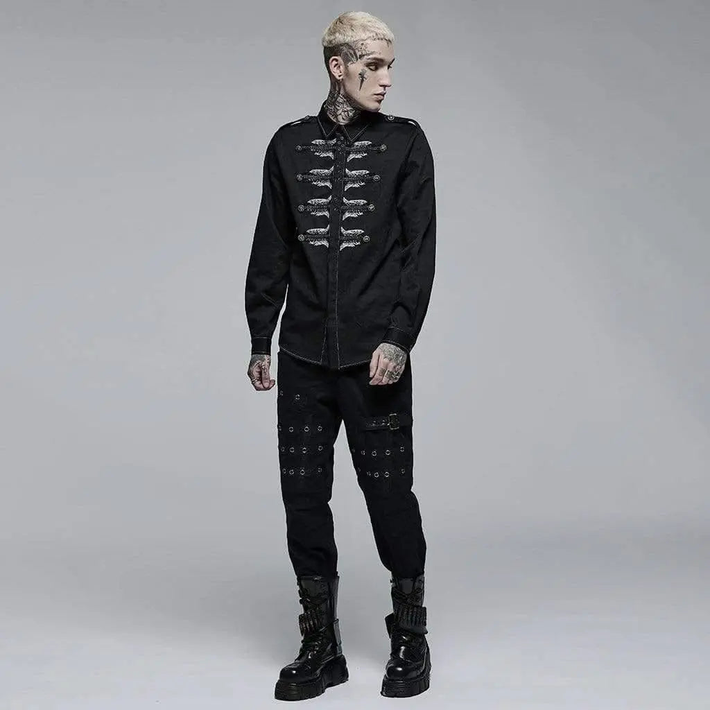 Spirit Crusher Embroidered Shirt - PunkRave