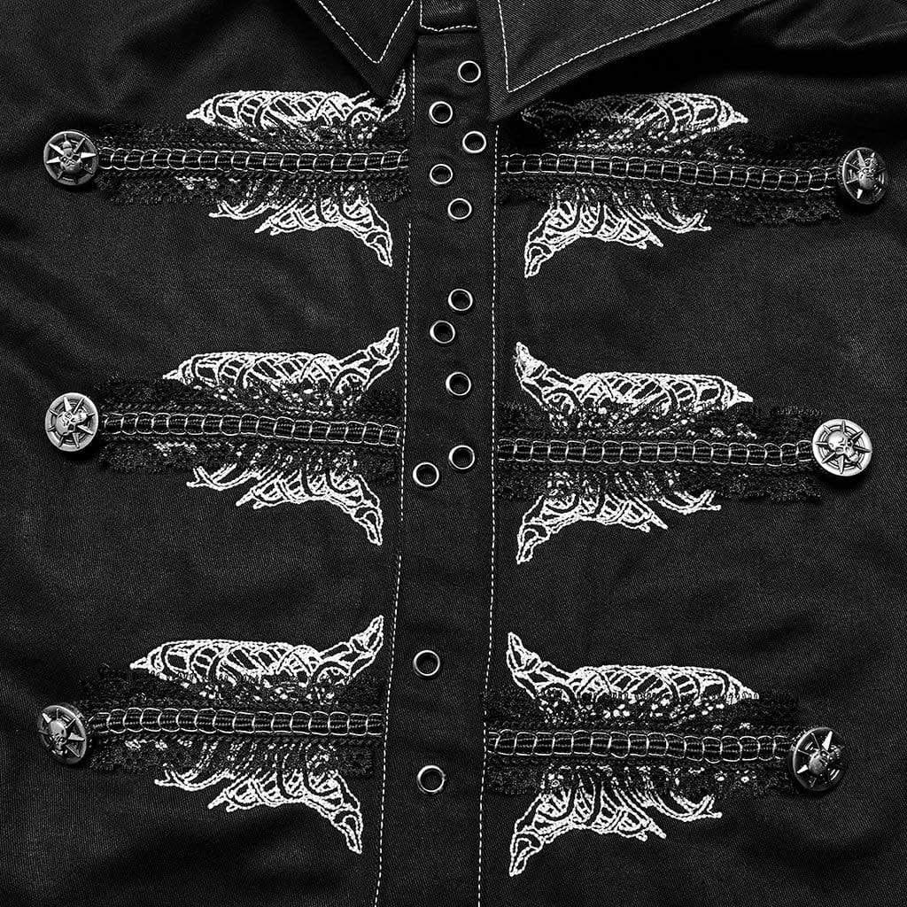Spirit Crusher Embroidered Shirt - PunkRave