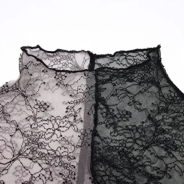 Starless Night Mesh Top - Black Pink My Store