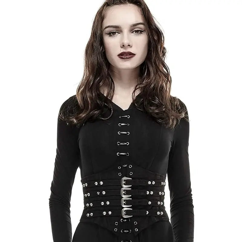 Steampunk Bones Corset - Black - PunkRave