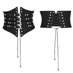 Steampunk Bones Corset - Black