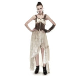 Steampunk Bones Corset - Coffee