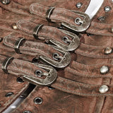 Steampunk Bones Corset - Coffee