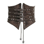Steampunk Bones Corset - Coffee