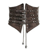 Steampunk Bones Corset - Coffee
