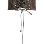 Steampunk Bones Corset - Coffee