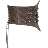 Steampunk Bones Corset - Coffee