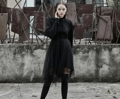 The Infernal One Crop Top With Hood - PunkRave