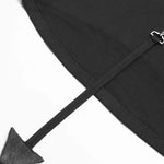 The Infernal One Crop Top With Hood - PunkRave