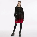 The Knight Gradient Dress - Black Red - PunkRave