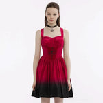 The Knight Gradient Dress - Red Black My Store