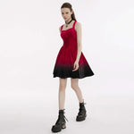 The Knight Gradient Dress - Red Black My Store