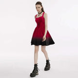 The Knight Gradient Dress - Red Black My Store