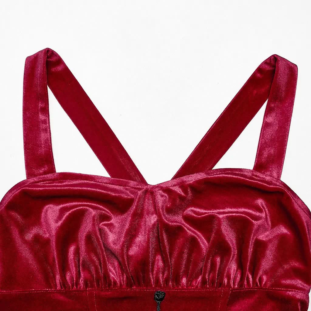 The Knight Gradient Dress - Red Black My Store