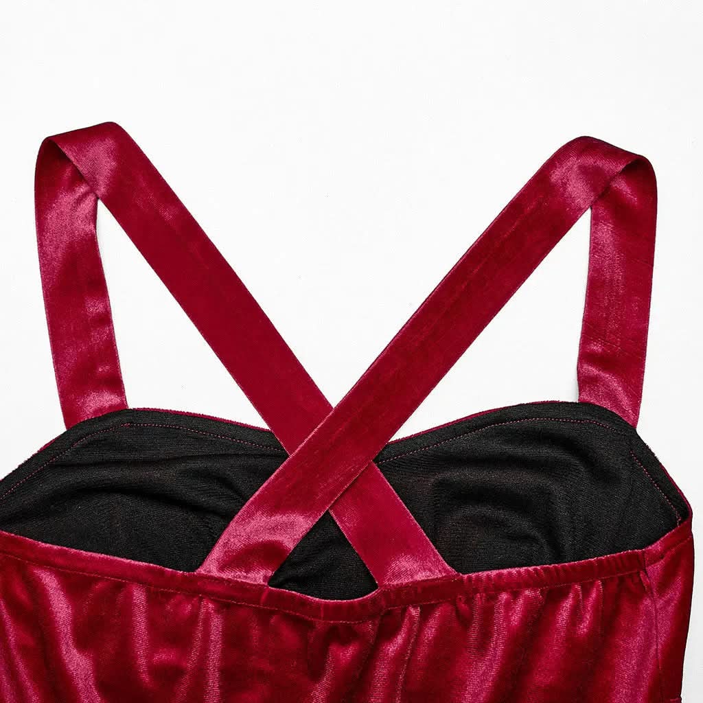 The Knight Gradient Dress - Red Black My Store