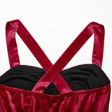 The Knight Gradient Dress - Red Black My Store