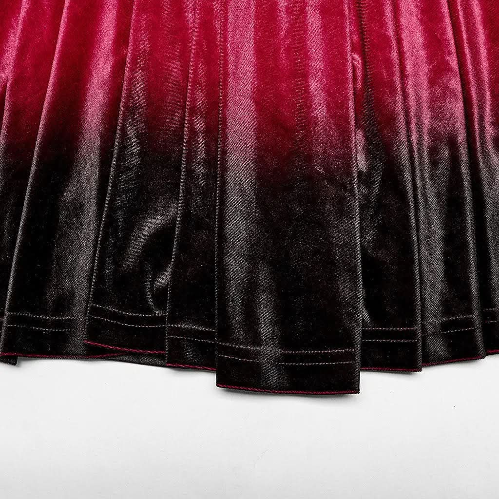 The Knight Gradient Dress - Red Black My Store