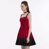 The Knight Gradient Dress - Red Black My Store