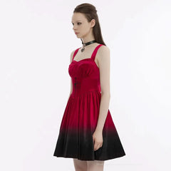 The Knight Gradient Dress - Red Black My Store