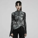 Toxic Addiction Printed Turtleneck - PunkRave