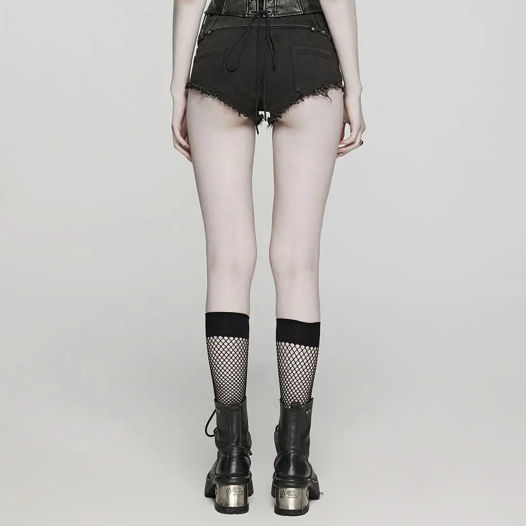 Ultraviolet Denim Shorts - PunkRave