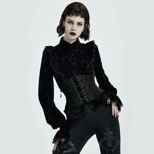 Umbra Underbust Corset - Red - PunkRave