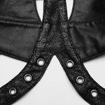 Urban Anarchy - Punk PU Crop Top My Store