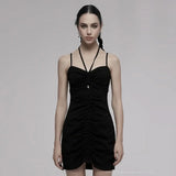 Valerie Bodycon Dress (Solid Black) - PunkRave