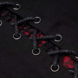 'Valkyrie' Denim Trousers (Red) - PunkRave