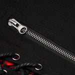 'Valkyrie' Denim Trousers (Red) - PunkRave