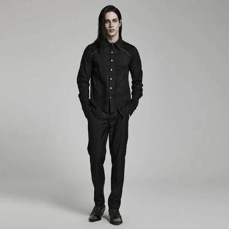 Vampyre Vogue - Gothic Dress Shirt - PunkRave