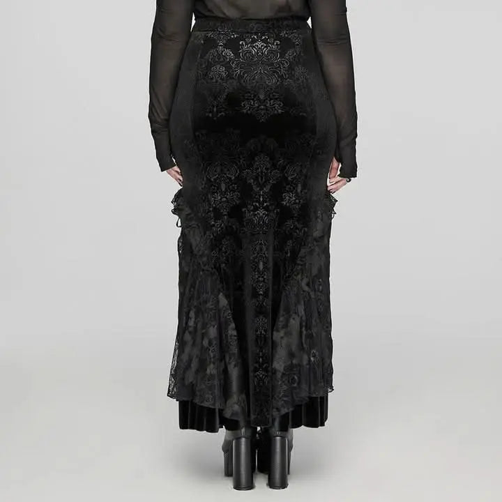 Vehemence Velvet Skirt - PunkRave