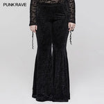 Velvet Shadow Flared Pants - PunkRave