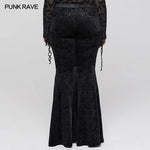 Velvet Shadow Flared Pants - PunkRave