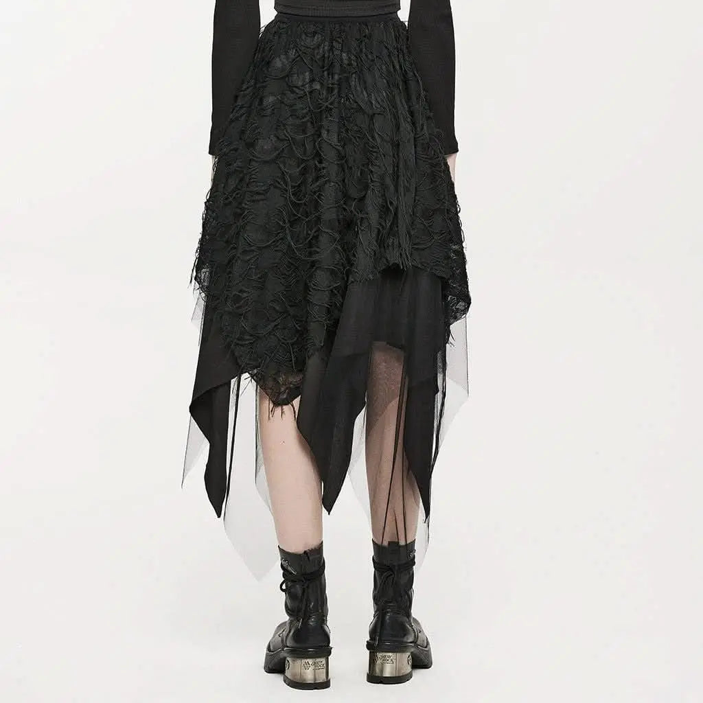 Victorian Victoria Mesh Skirt - PunkRave