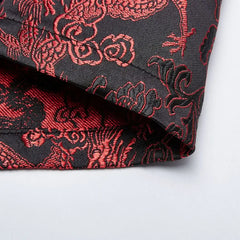 Visions Of China Mini Dress - Black & Red - PunkRave