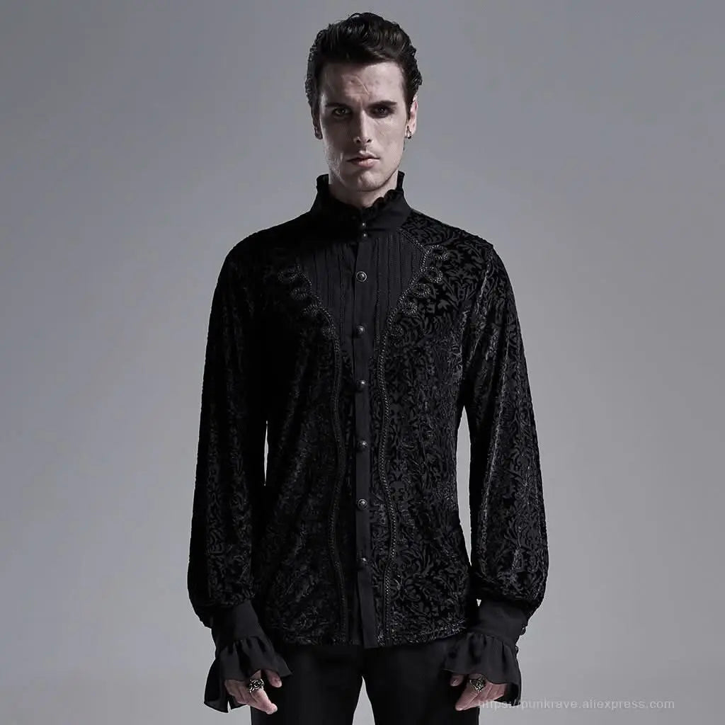 Void Printed Dress Shirt - PunkRave