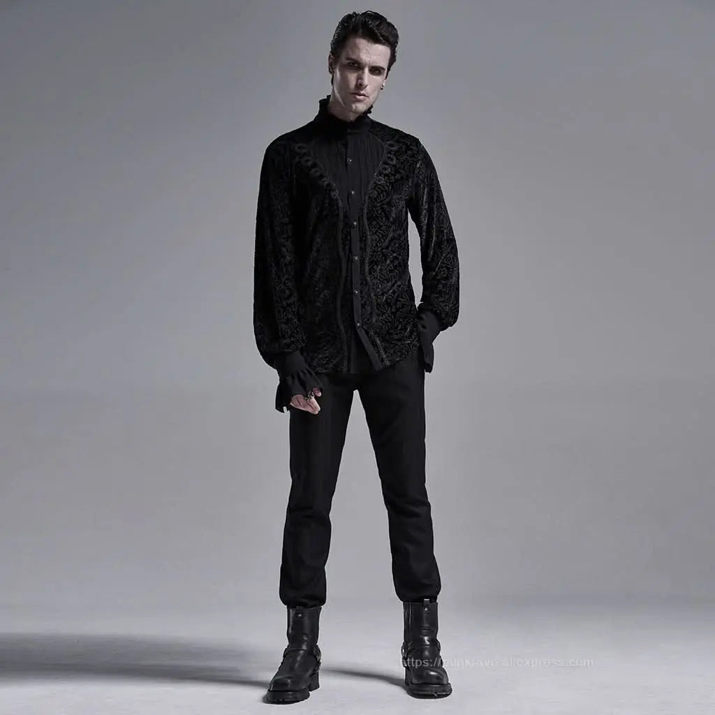 Void Printed Dress Shirt - PunkRave