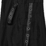 Alluvial Punk Buckle PU Details Techwear Pants