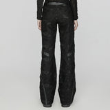 Alistair Punk Mesh Faux Leather Pants
