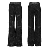 Alistair Punk Mesh Faux Leather Pants