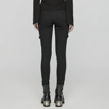 Amphora Punk Buckle PU Pants