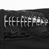 Amphora Punk Buckle PU Pants